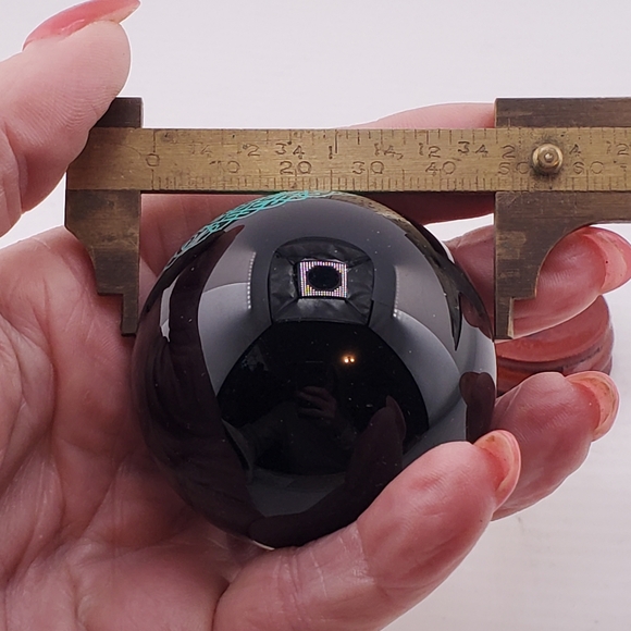 Tree Of Life Obsidian Sphere - Picture 3 of 3